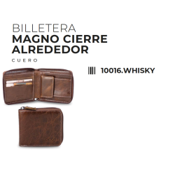 Billetera de Cuero Magno con Cierre